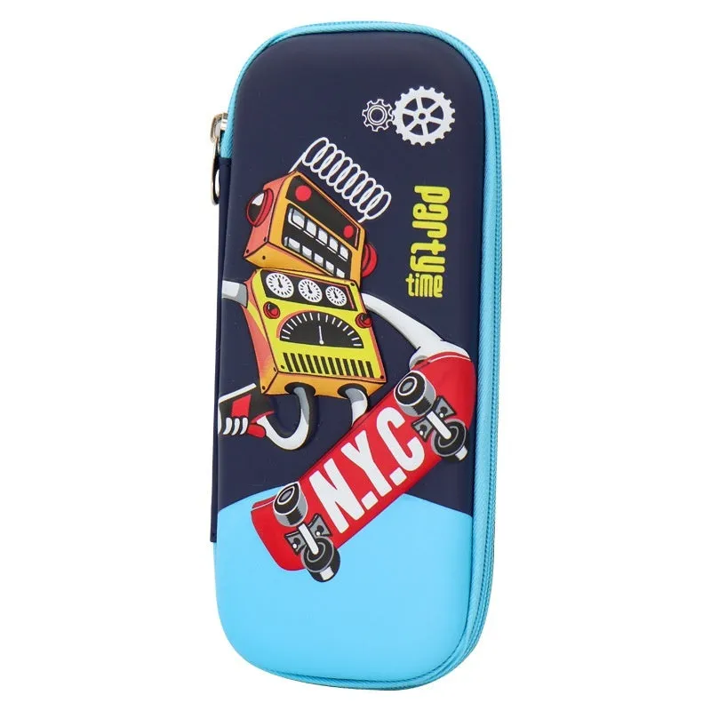 Three-dimensional cartoon EVA pencil case in astronaut design with large capacity for school children