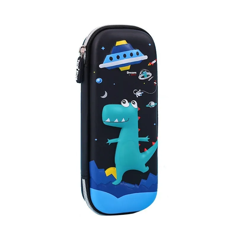 Three-dimensional cartoon EVA pencil case in astronaut design with large capacity for school children