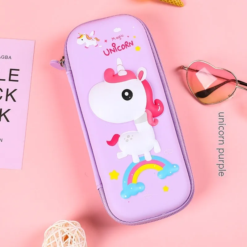 Three-dimensional cartoon EVA pencil case in astronaut design with large capacity for school children
