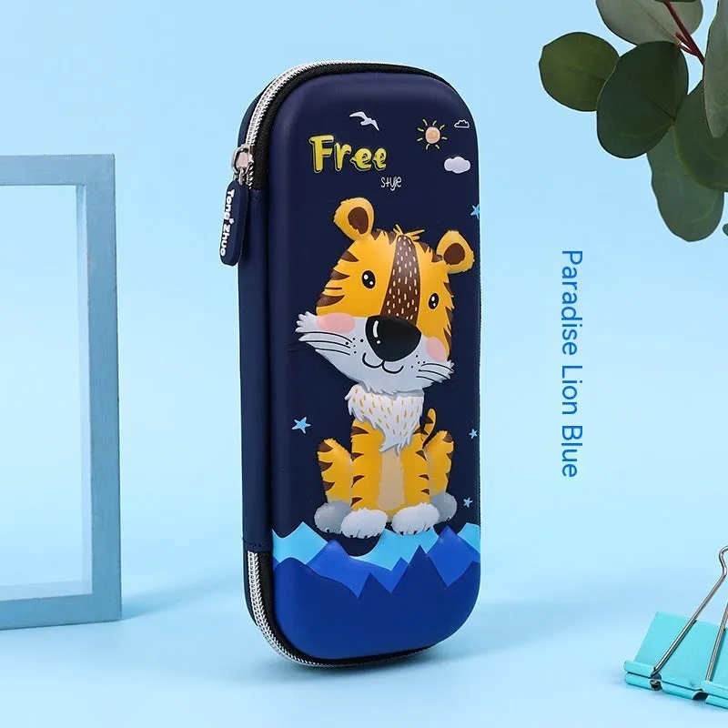 Three-dimensional cartoon EVA pencil case in astronaut design with large capacity for school children
