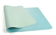 Leather desk mat in multiple sizes and colours for office or study use, shown on a desk with a computer mouse.