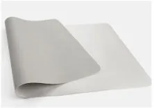 Leather desk mat in multiple sizes and colours for office or study use, shown on a desk with a computer mouse.