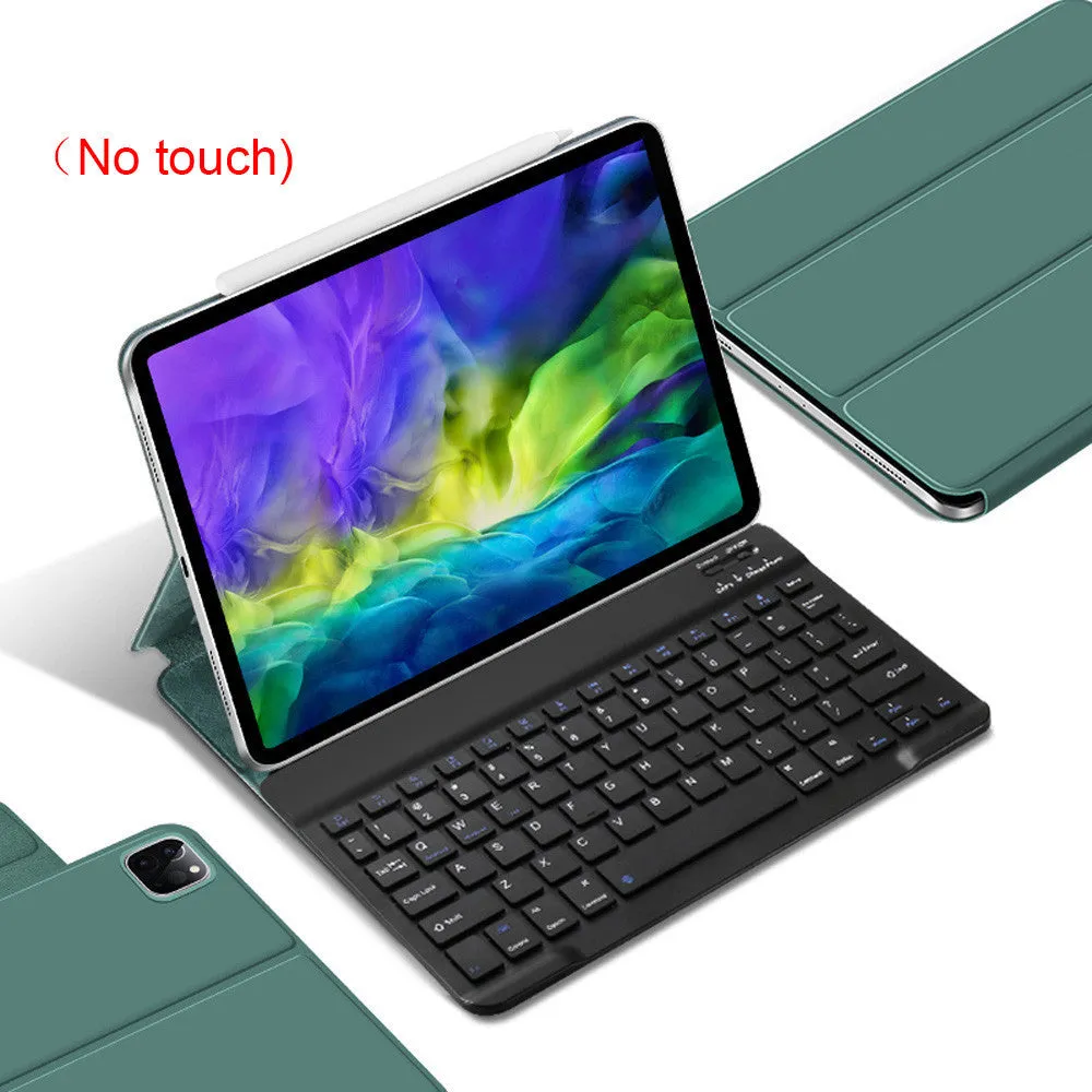Magnetic protective cover for iPad Pro 11 and 12.9 inch 2018 2020, flip style with imitation leather, black