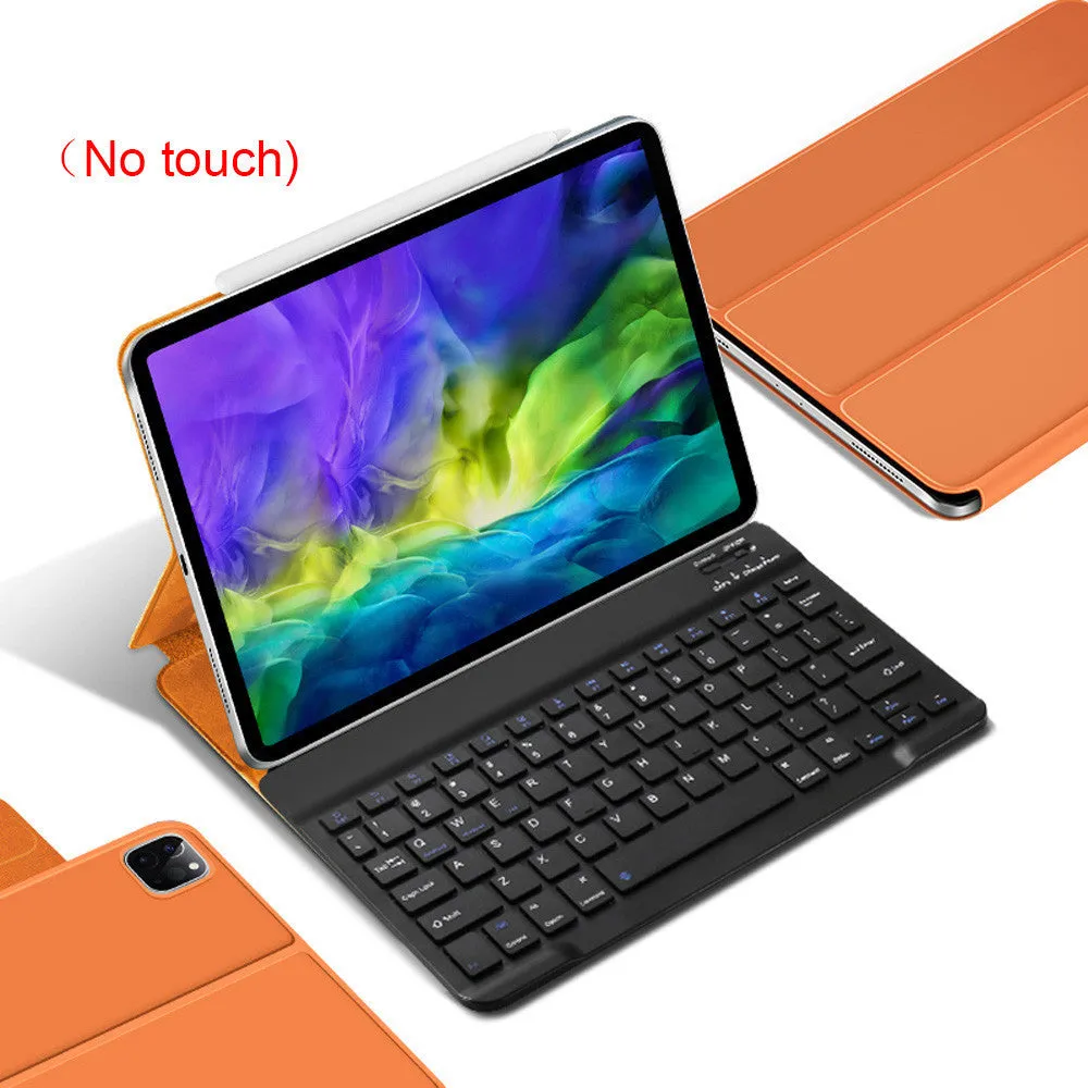 Magnetic protective cover for iPad Pro 11 and 12.9 inch 2018 2020, flip style with imitation leather, black