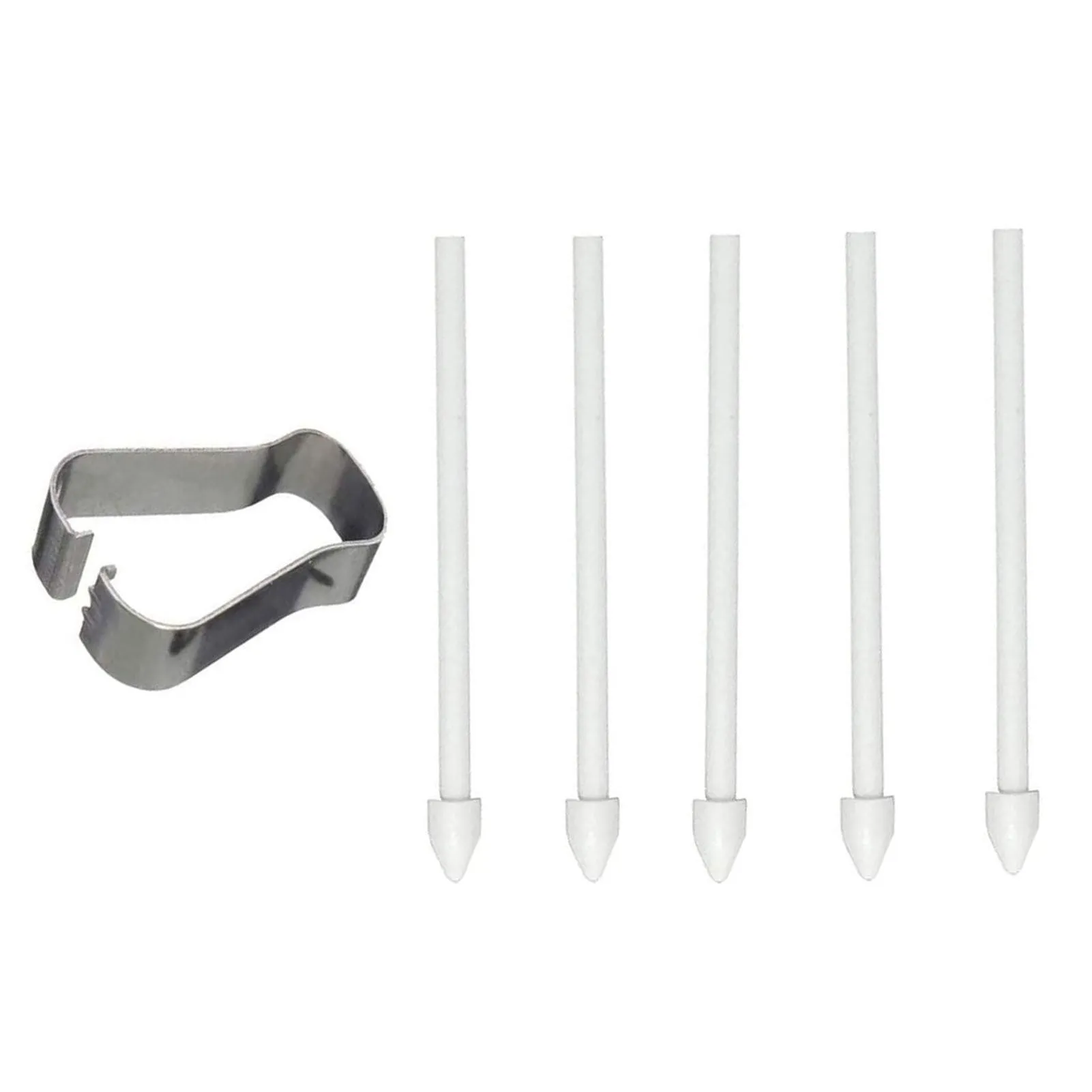 Rotating stylus tip refill 5-pack in black, white, and grey for Samsung S6 S7 N10 N20