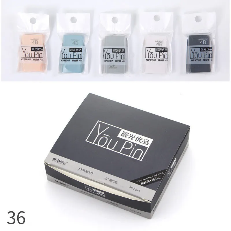 Children's soft clean Chenguang eraser in colour style, for exam and student use