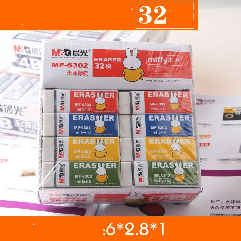 Children's soft clean Chenguang eraser in colour style, for exam and student use
