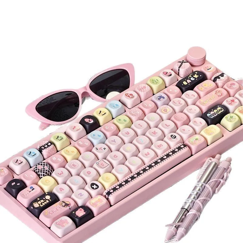 Shugo Chara MOA five-sided sublimation custom PBT key cap for mechanical keyboards in blister packaging