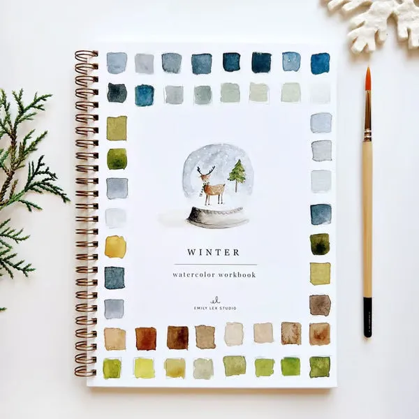 Portable watercolour exercise book with birds theme, 23x16.5cm paper pad for beginners