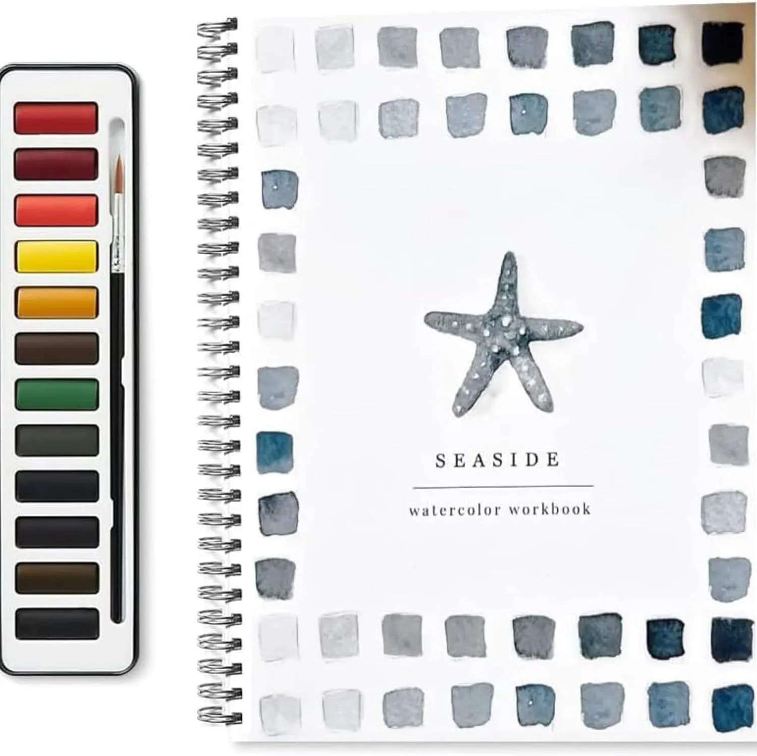 Portable watercolour exercise book with birds theme, 23x16.5cm paper pad for beginners