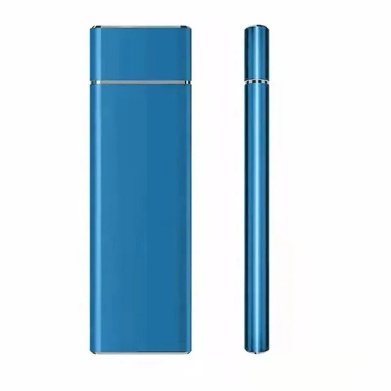 High-speed SSD mobile hard disk with 6TB capacity in metal shell, available in black, blue, orange, red, silver