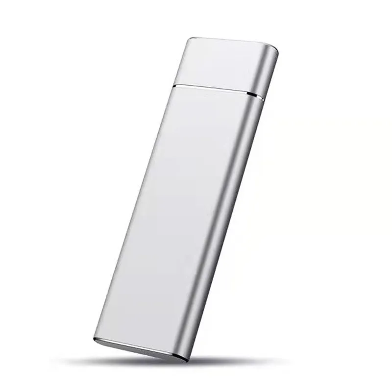 High-speed SSD mobile hard disk with 6TB capacity in metal shell, available in black, blue, orange, red, silver