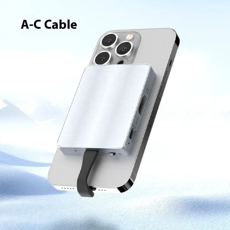 M2 magnetic hard disk box aluminium alloy enclosure with USB cable and screwdriver