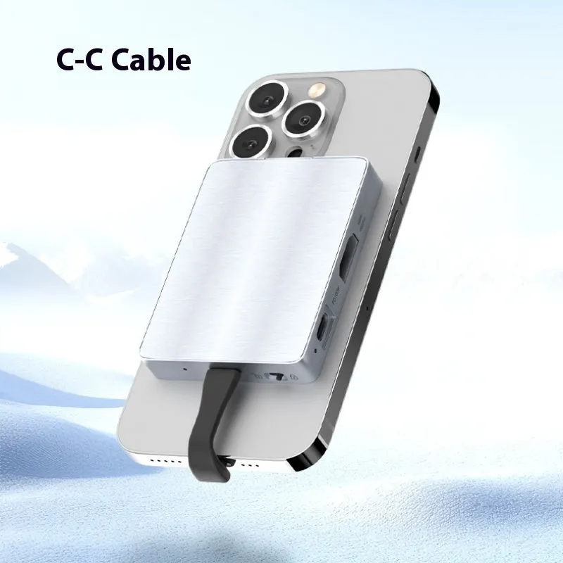 M2 magnetic hard disk box aluminium alloy enclosure with USB cable and screwdriver