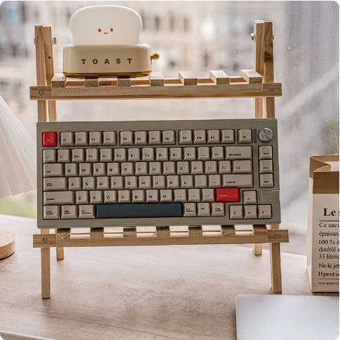 Chidu V75 aluminum mechanical keyboard with 81 keys and RGB lighting in a metal shell