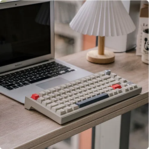 Chidu V75 aluminum mechanical keyboard with 81 keys and RGB lighting in a metal shell