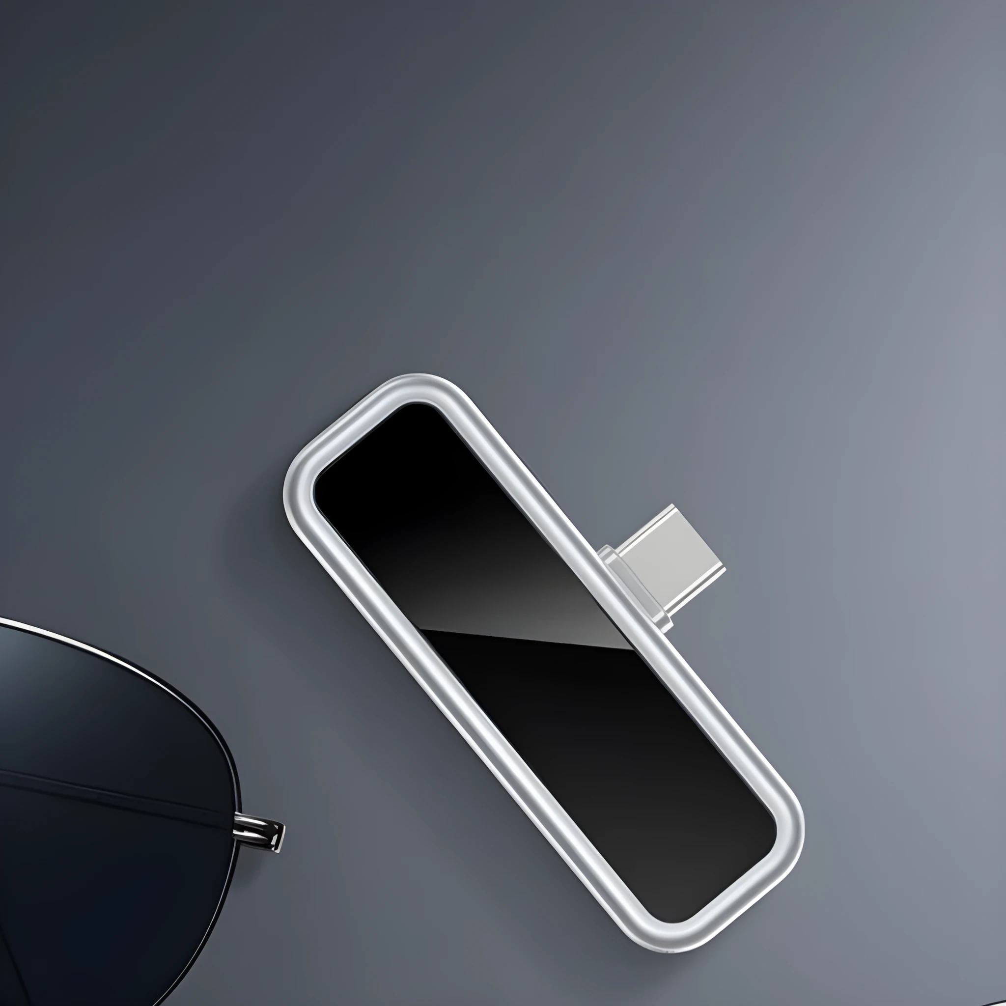128GB Type-C USB flash drive in silver for mobile phone and computer data transfer