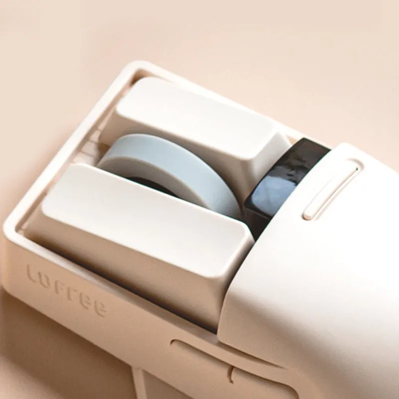 Tofu colour wireless computer mouse with ergonomic shape and multiple connection options
