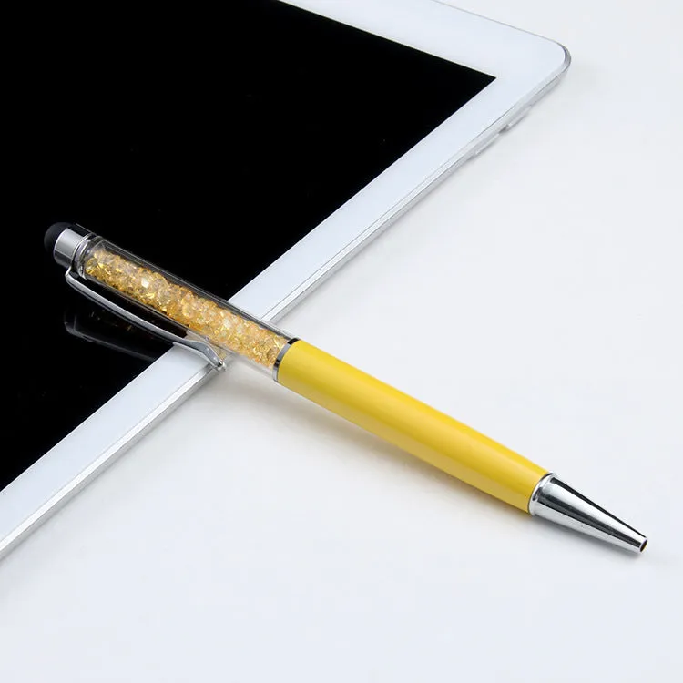 Luxury crystal capacitive pen touch screen stylus 14.5cm in multiple colour options for phone and tablet use