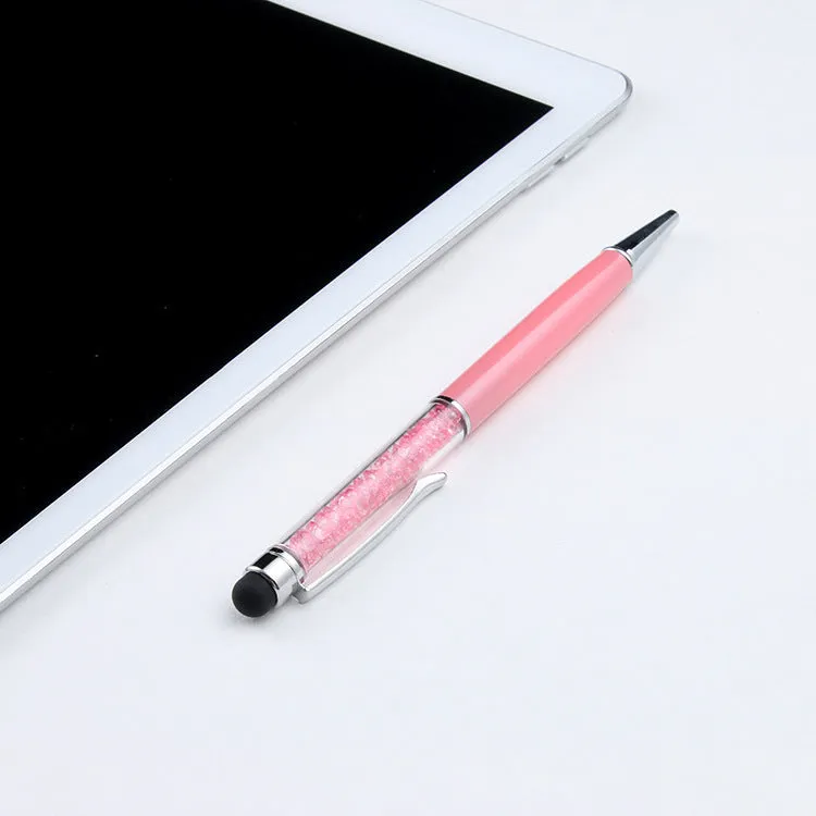 Luxury crystal capacitive pen touch screen stylus 14.5cm in multiple colour options for phone and tablet use