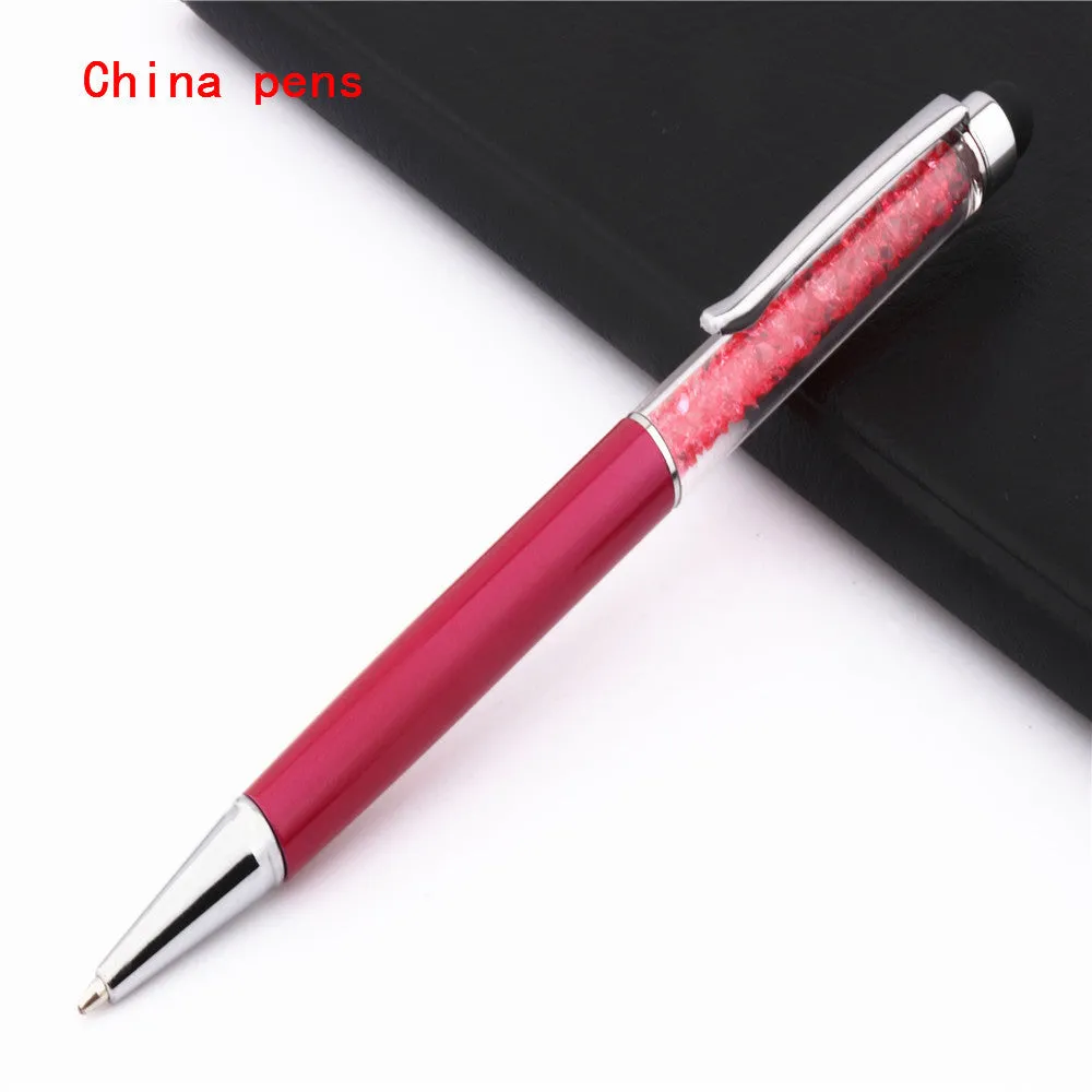 Luxury crystal capacitive pen touch screen stylus 14.5cm in multiple colour options for phone and tablet use