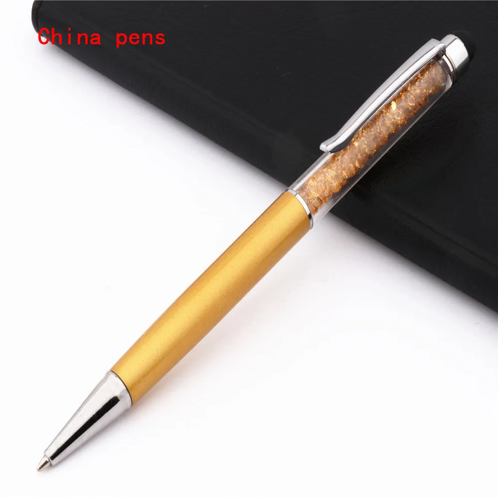 Luxury crystal capacitive pen touch screen stylus 14.5cm in multiple colour options for phone and tablet use