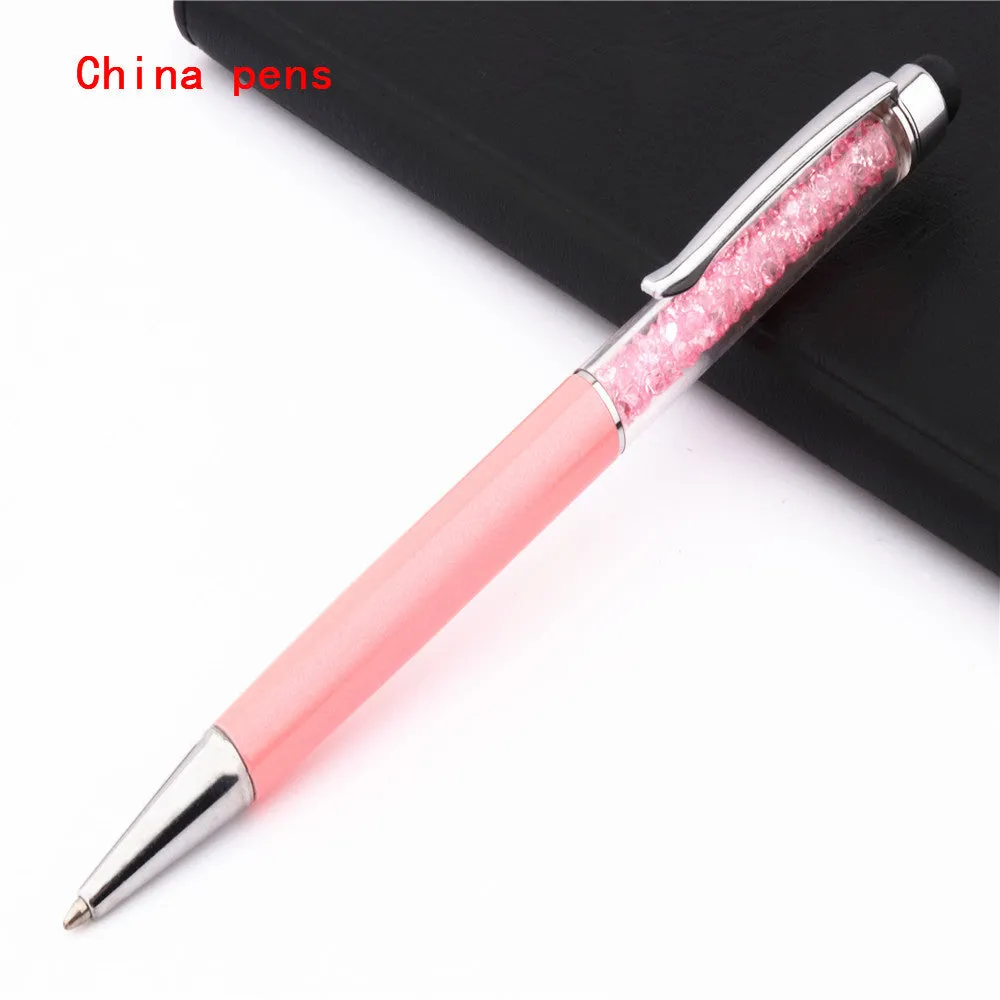 Luxury crystal capacitive pen touch screen stylus 14.5cm in multiple colour options for phone and tablet use