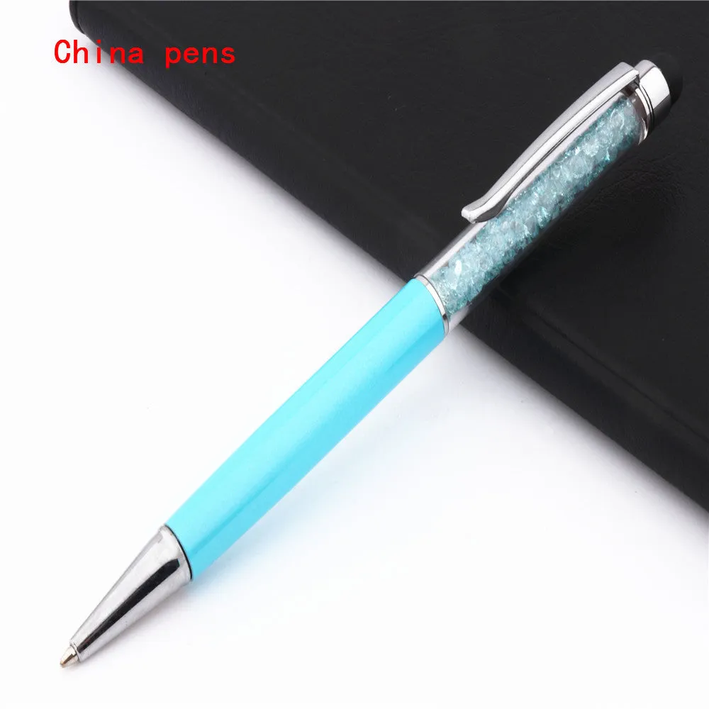 Luxury crystal capacitive pen touch screen stylus 14.5cm in multiple colour options for phone and tablet use