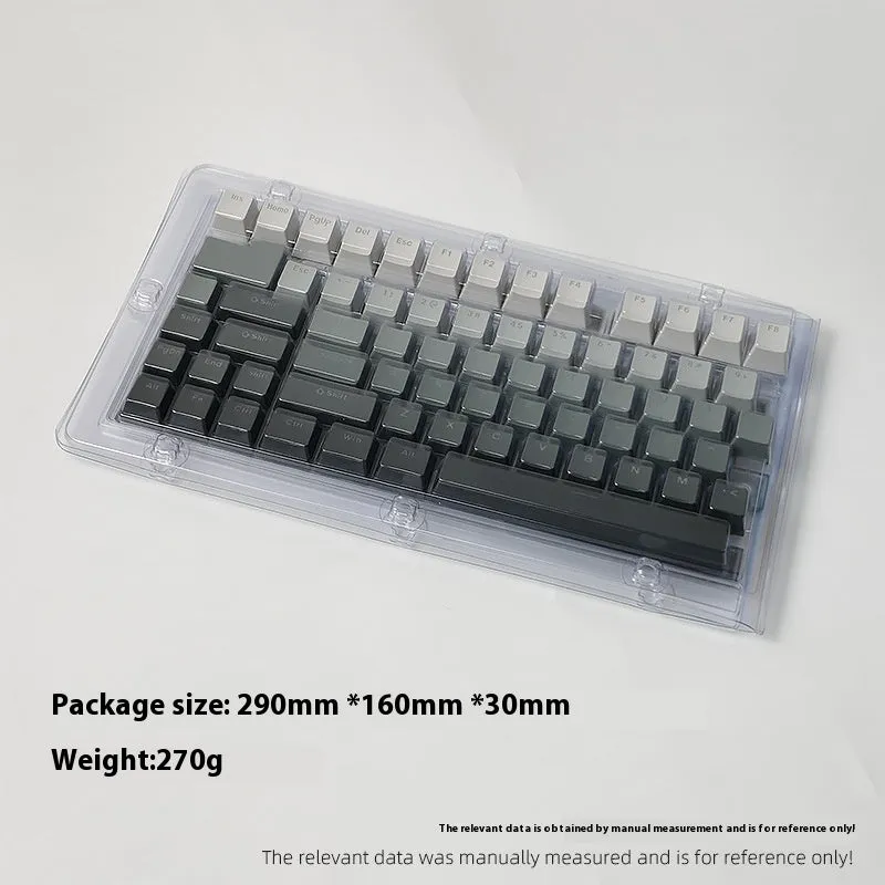 PBT double injection key cap set in Polar Day Gradient colour, 290x160x30mm, for mechanical keyboard customisation