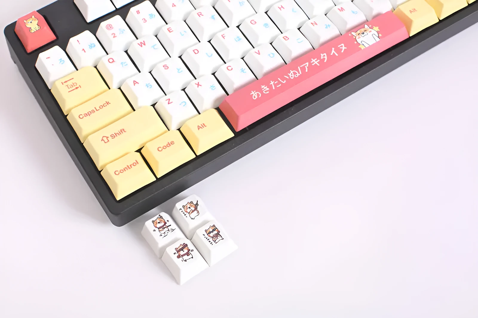 Height Chai Dog key cap set with 128 colourful keys in official standard package