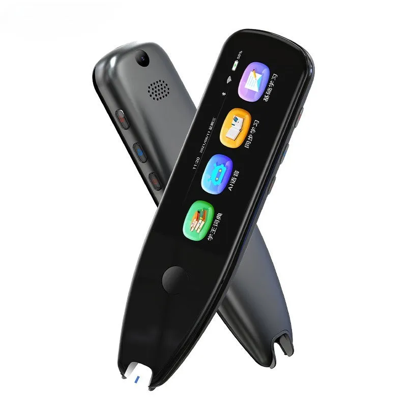 X5PRO 35-inch scanning translation pen in black, showing large screen and scan button
