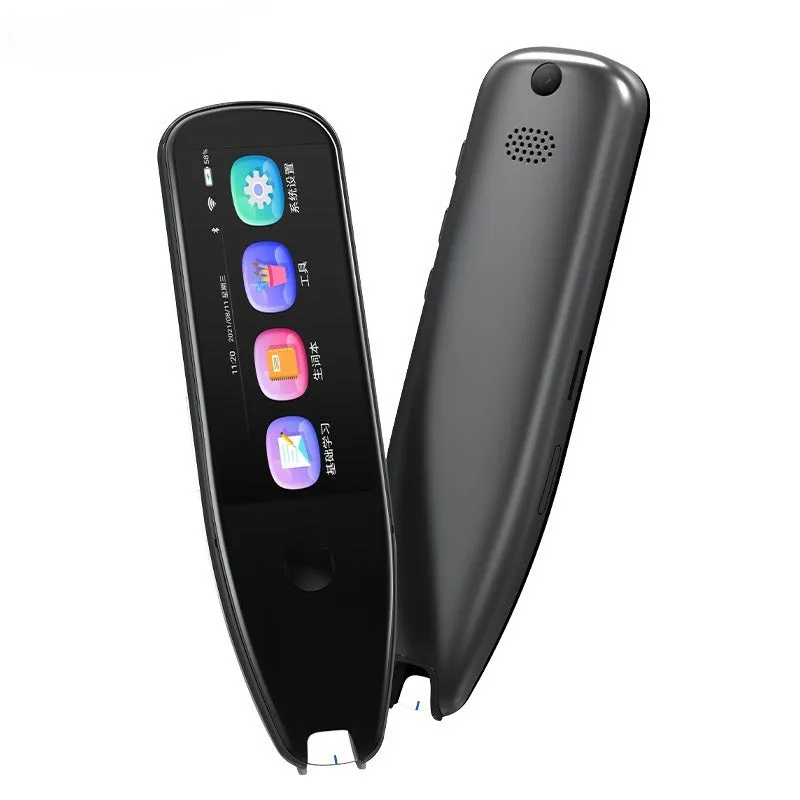 X5PRO 35-inch scanning translation pen in black, showing large screen and scan button
