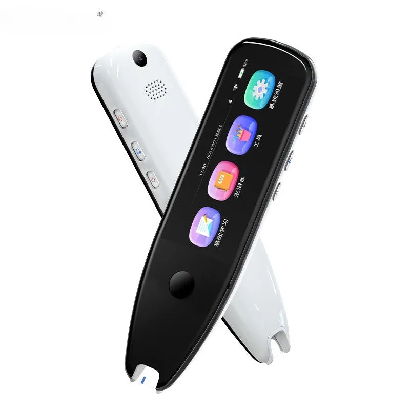 X5PRO 35-inch scanning translation pen in black, showing large screen and scan button