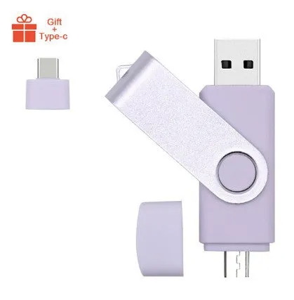 Android 2-in-1 mobile phone U-disk USB flash drive with plastic shell in multiple colours