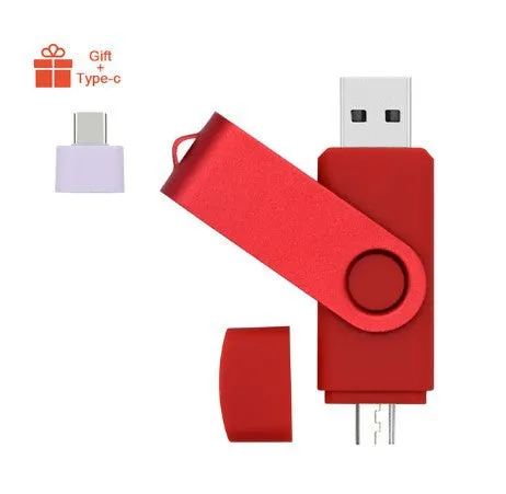 Android 2-in-1 mobile phone U-disk USB flash drive with plastic shell in multiple colours