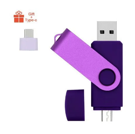 Android 2-in-1 mobile phone U-disk USB flash drive with plastic shell in multiple colours