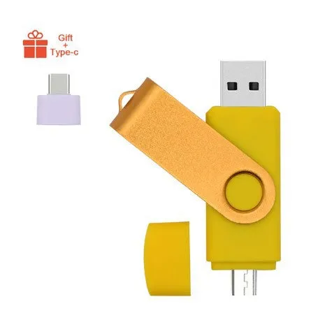 Android 2-in-1 mobile phone U-disk USB flash drive with plastic shell in multiple colours
