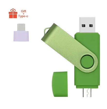 Android 2-in-1 mobile phone U-disk USB flash drive with plastic shell in multiple colours