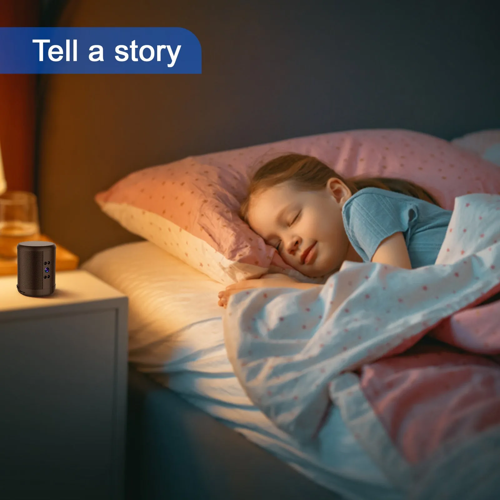 Black HD Z25 smart surveillance camera with dual voice conversation and night vision on a shelf