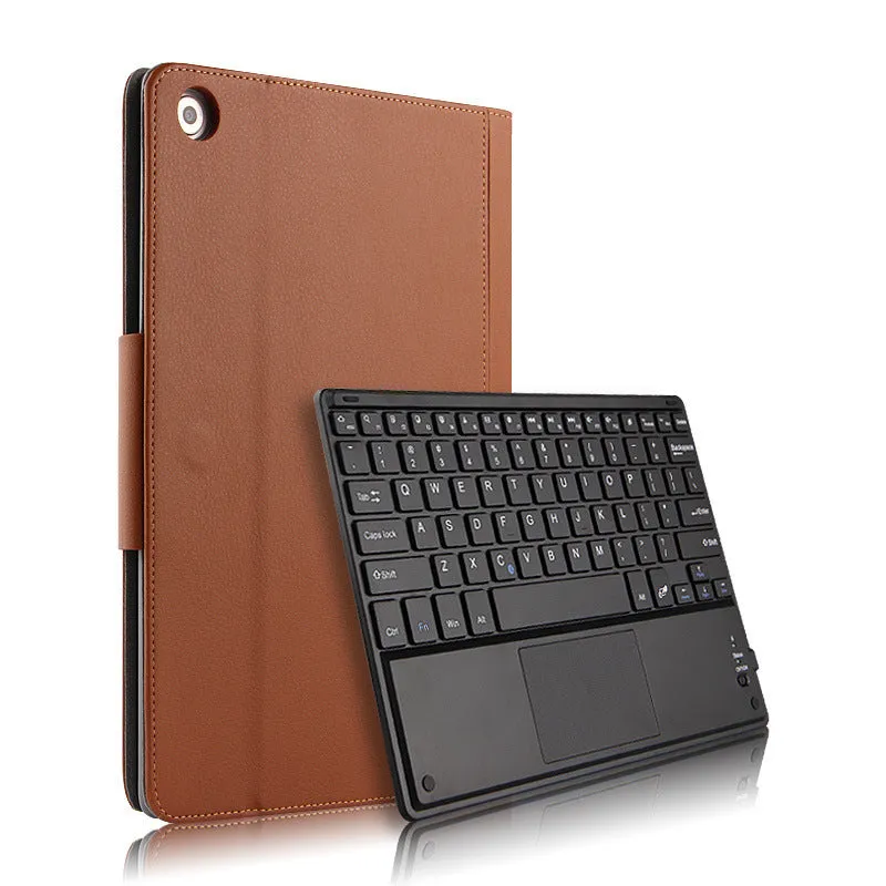 M5 Pro 10.8 inch Bluetooth keyboard case in imitation leather, black, frame style