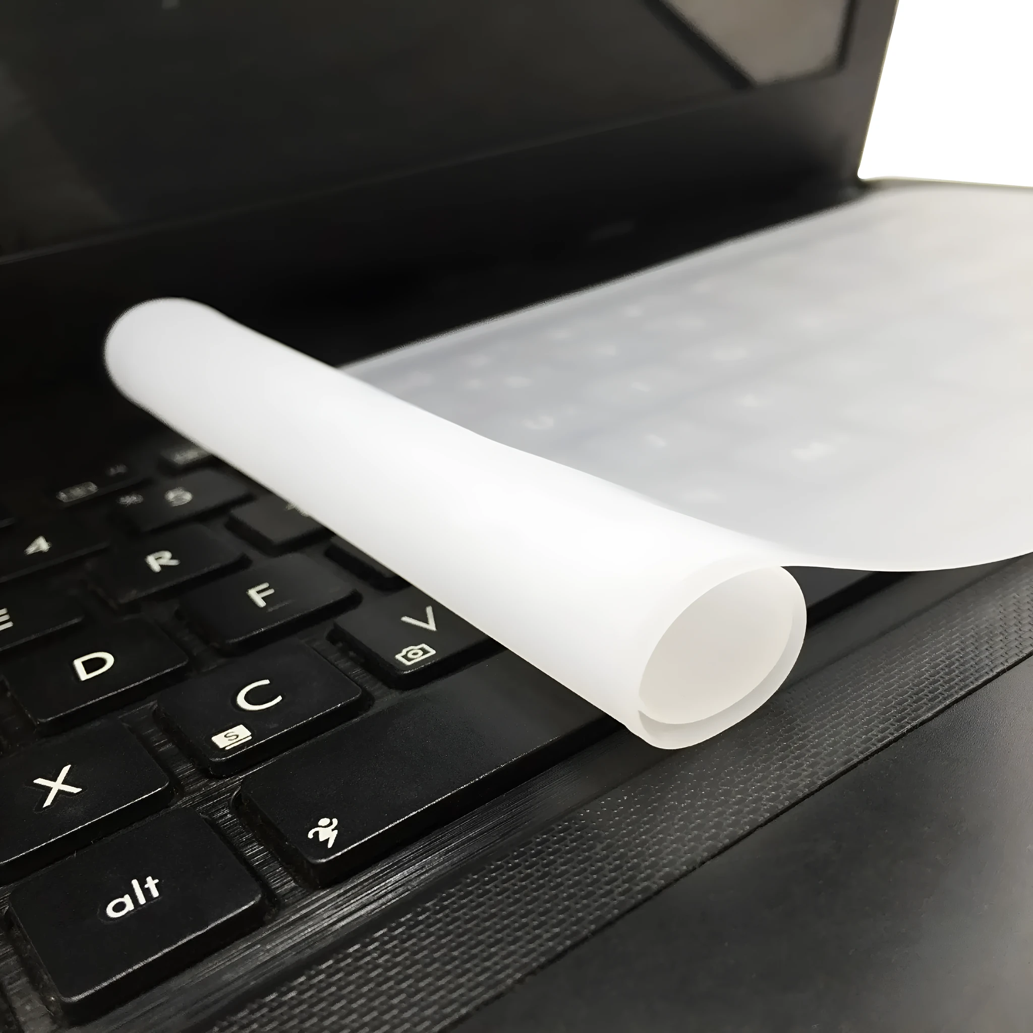 Transparent silicone keyboard dust film for laptop, dustproof and waterproof protective cover