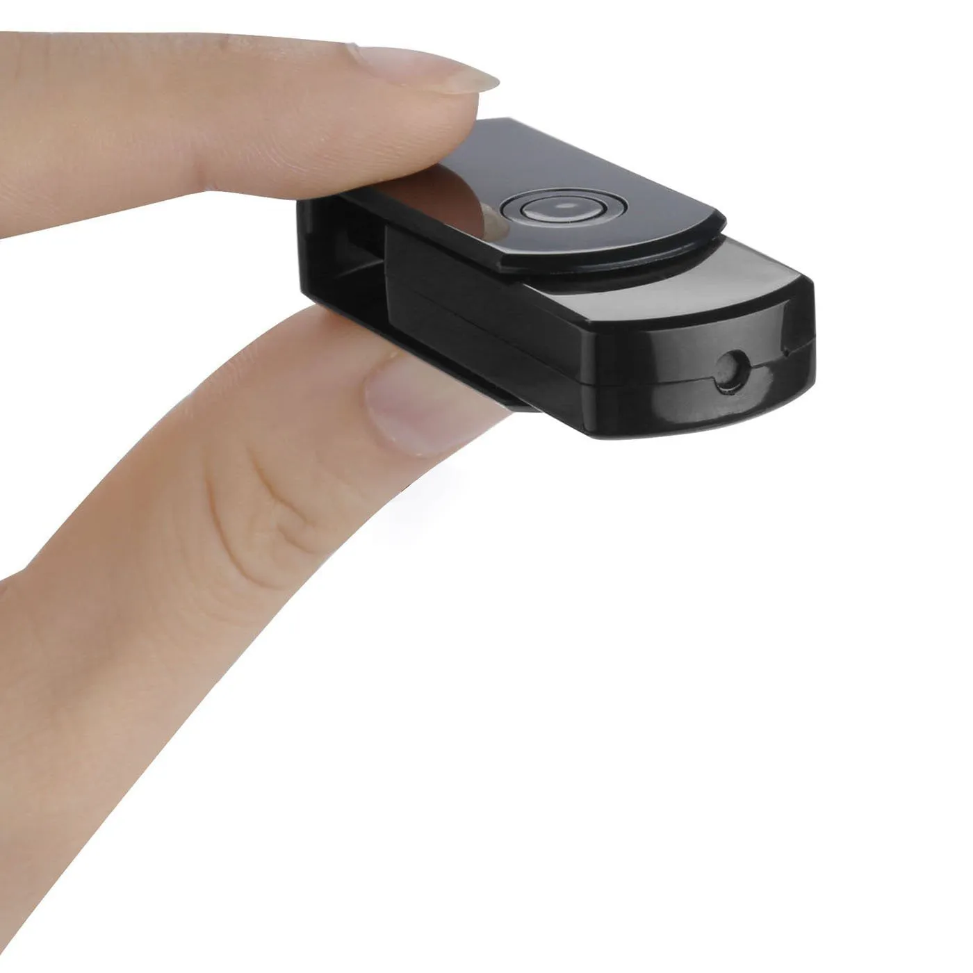 U03 Recording Rotary Card U Disk in black colour with plastic shell, showing rotary button and USB connector