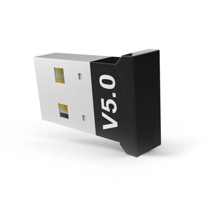 USB Bluetooth 5.0 audio receiver transmitter for desktop computer notebook, gold colour