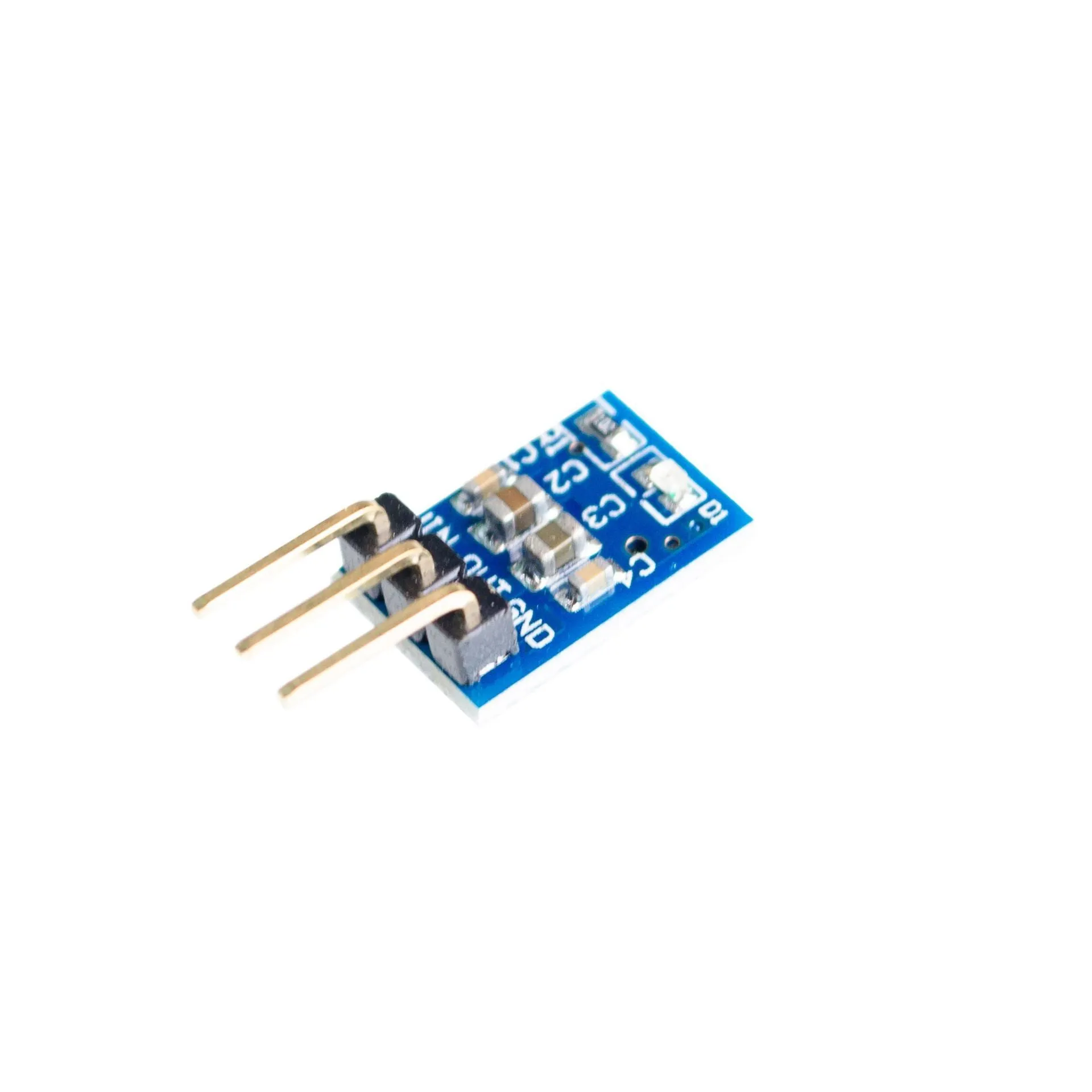 Blue AMS1117-3.3 LDO 800mA step-down power module PCB for DC-DC conversion