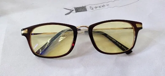 Anti blue light glasses with TR90 frame in Bright Black colour, full frame, unisex design