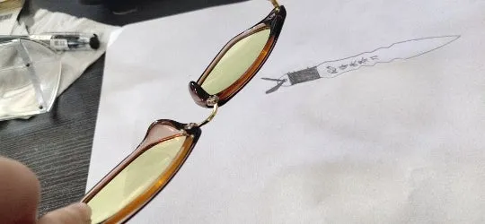 Anti blue light glasses with TR90 frame in Bright Black colour, full frame, unisex design