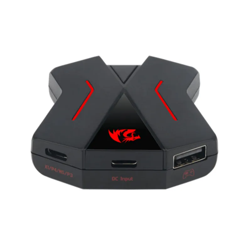 Redragon ERIS GA200 PS4 keyboard and mouse adapter in black finish