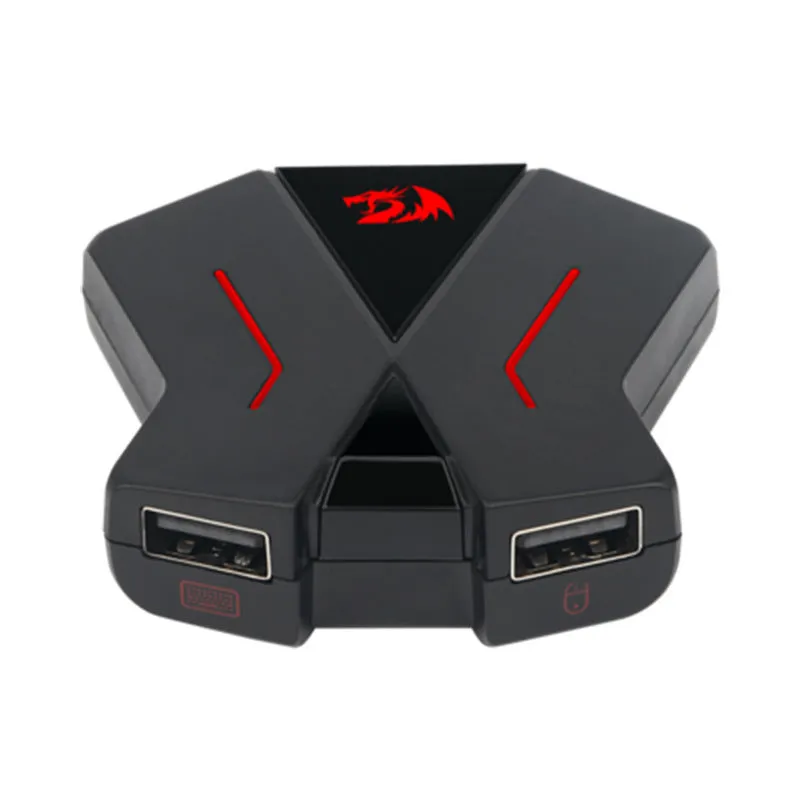 Redragon ERIS GA200 PS4 keyboard and mouse adapter in black finish