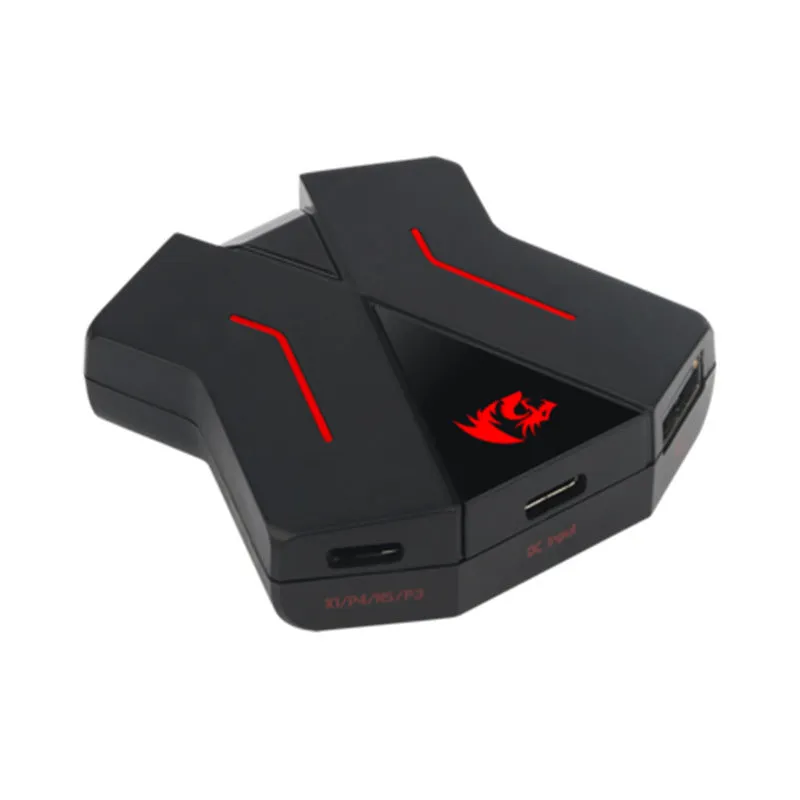 Redragon ERIS GA200 PS4 keyboard and mouse adapter in black finish