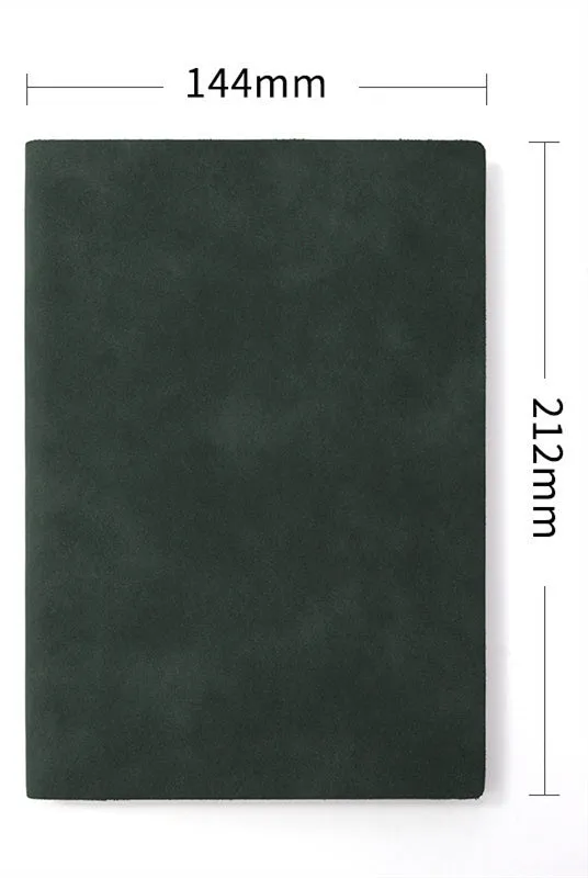 Soft noodle sheep buckle imitation leather notebook in A5 size with beige paper pages